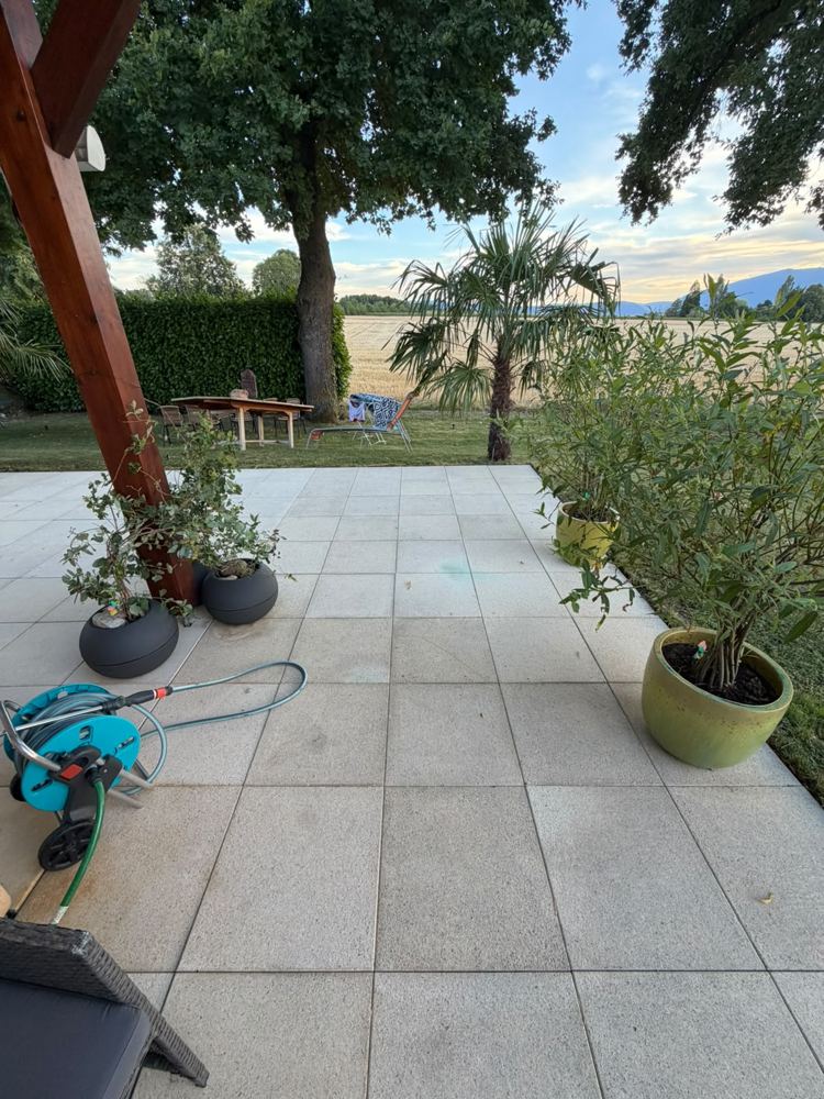 Terrasse nettoyée